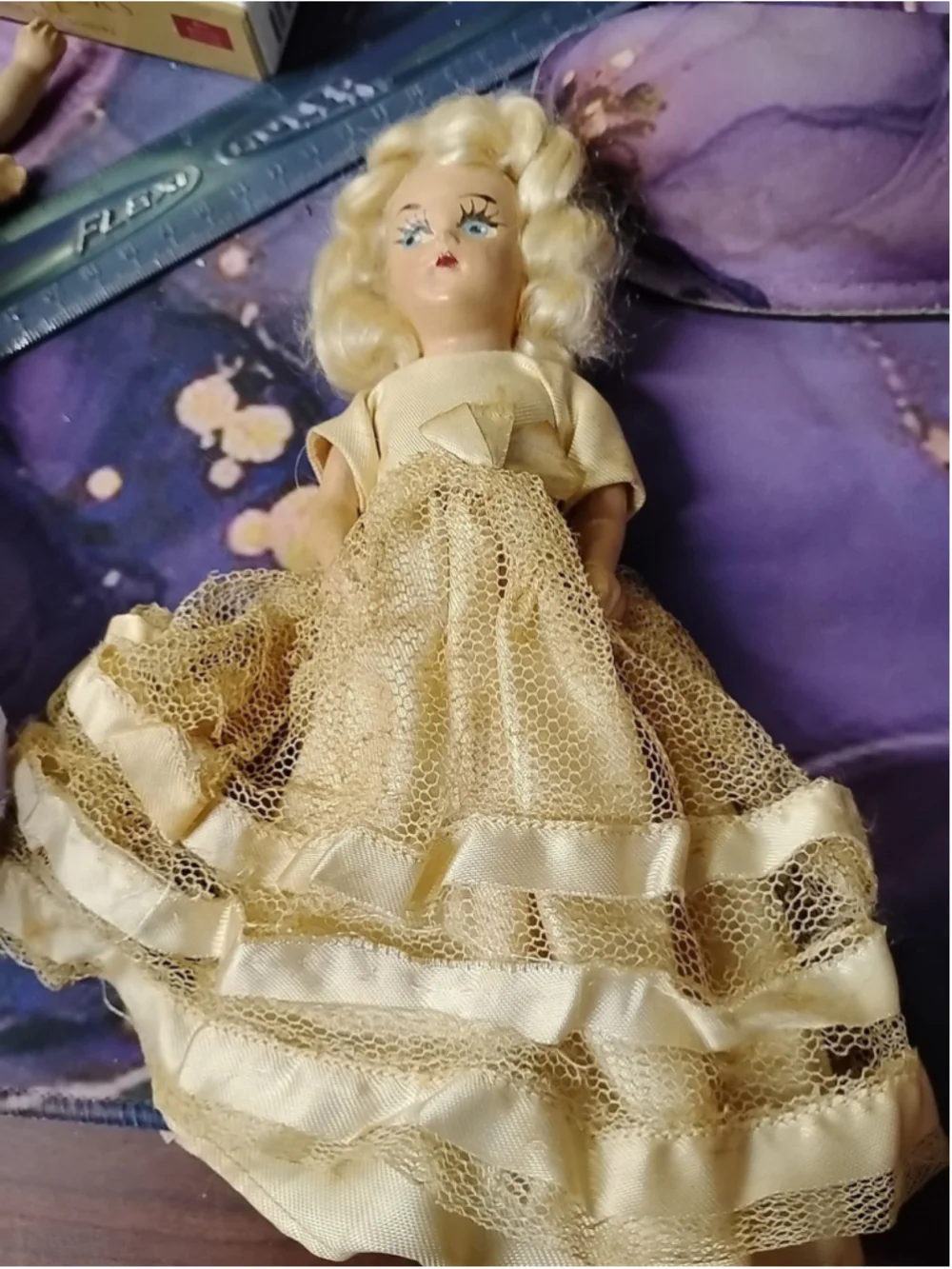 Lot of 9 Vintage Nancy Ann Storybook Dolls 1940s–50s – Mixed Condition Bisque